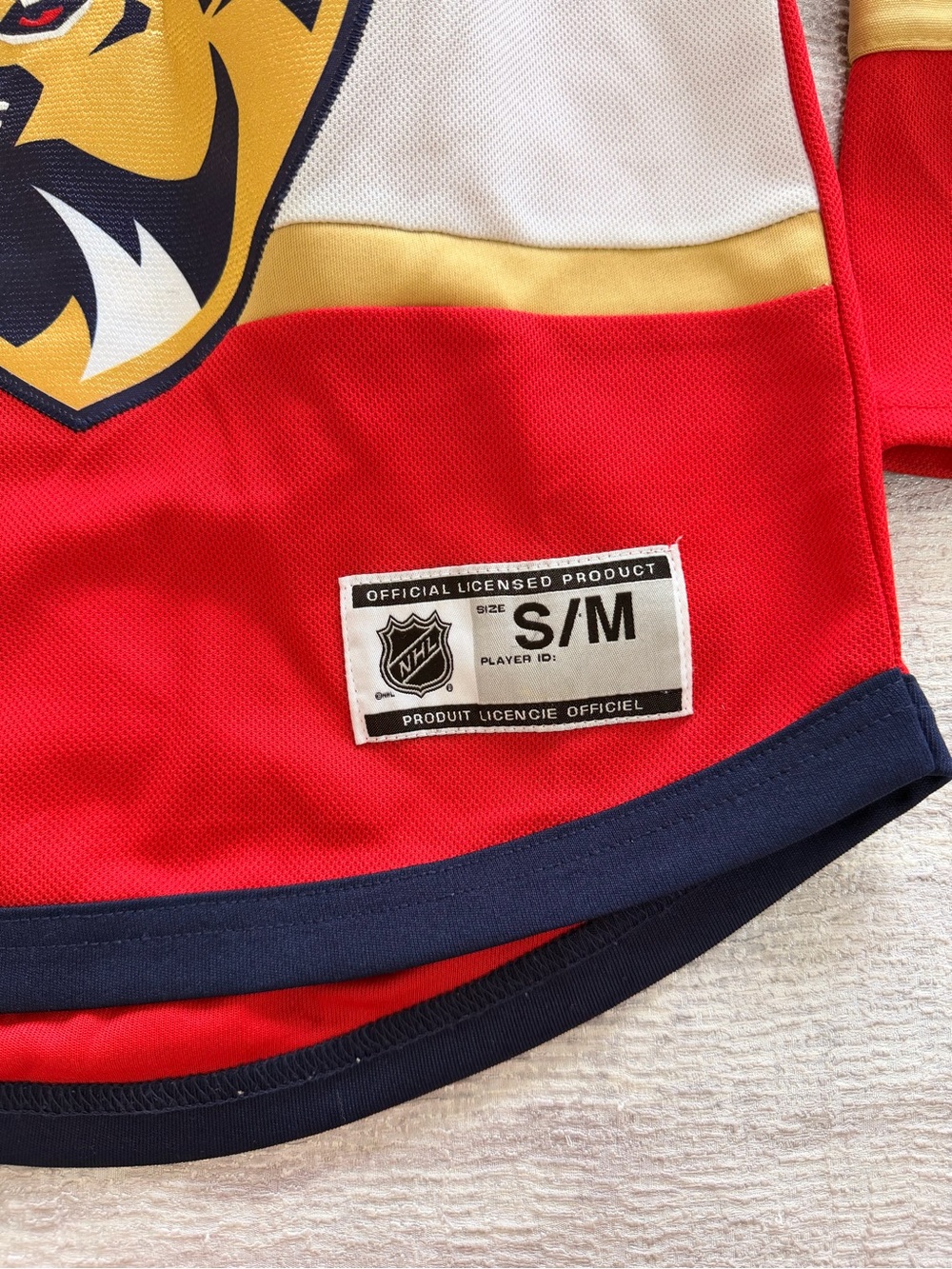 Florida Panthers Kids Red NHL Hockey Jersey Size S/M HUBERDEAU - Picture 2 of 10
